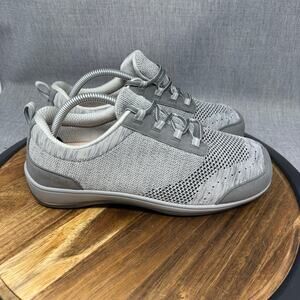 Orthofeet Women's 10 2E Wide Palma Gray Orthotic Comfort 716 Walking Shoes